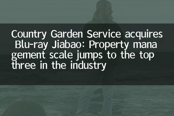 Country Garden Service تحصل على Blu-ray Jiabao: يقفز مقياس إدارة الممتلكات إلى المراكز الثلاثة الأولى في الصناعة