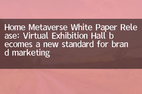 إصدار الورق الأبيض Metaverse: تصبح قاعة المعارض الافتراضية معيارًا جديدًا لتسويق العلامة التجارية