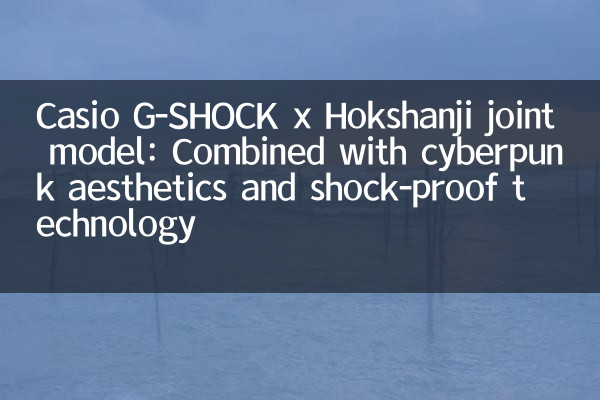 نموذج مشترك Casio G-Shock X Hokshanji: جنبًا إلى جنب مع جماليات Cyberpunk وتكنولوجيا مقاومة للصدمات